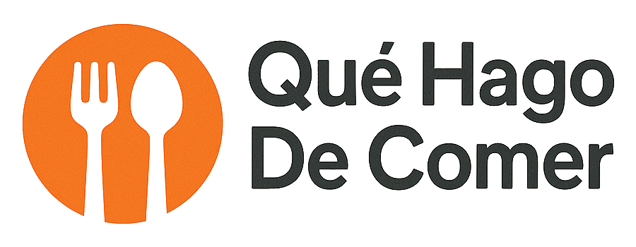 Logo Que Hago de Comer Negro